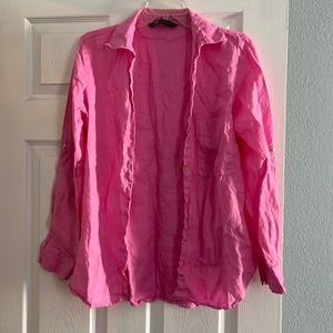 Zara Linen Button up